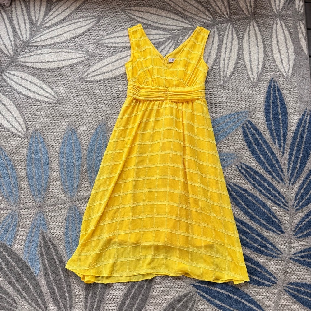 Nanette Nanette Lepore Women’s Janelle Donny Midi Dress Limoncello Yellow Size 4 - Picture 3 of 9